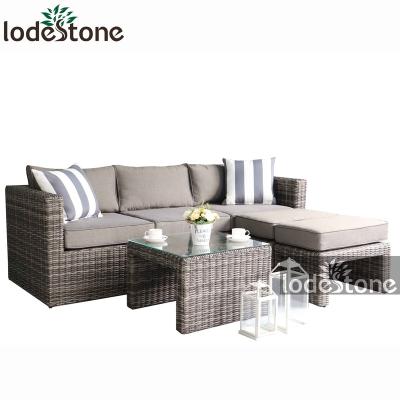 China New Design All Weather Modular Garden Rattan Outdoor Sofa Set for sale