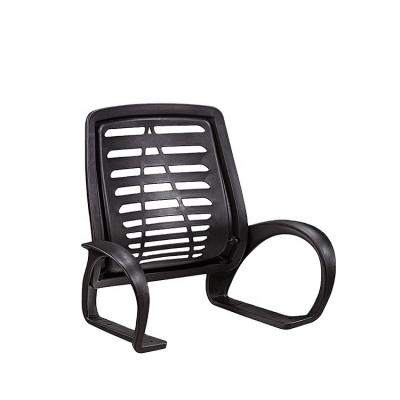 China Modern Black Plastic Mesh Chair Staff Office Chair Spare Part Manufacturing PU Back Cover Components Frame for sale