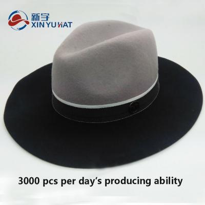 China Picture High Quality 100% Wool Felt Hat Wholesale Custom Western Traditional Wool Felt Hat for sale