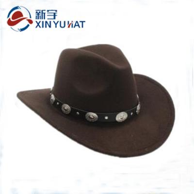 China Wholesale Plush Wool Felt Cowboy Hats for sale