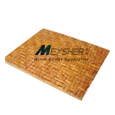 China MEYSHER Double Faced Bamboo Pallet Concrete Block Pallet For Block Making Machine for sale