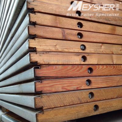 China Concrete construction pallets/wooden plywood panel for concrete brick /block making machine for sale