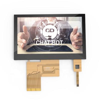 China HMI 4.3 inch 480x272 IPS RGB 40Pin 500cd/m2 TFT LCD High Brightness With Capacitive Touch LCD Display Module 4.3 inch for sale