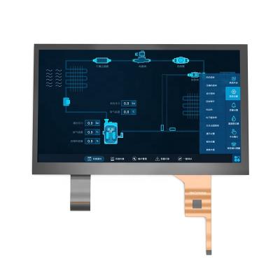 China 7 inch 1024x600 IPS 1000cd/m2 high brightness Mipi Dsi interface 30pin/31pin TFT LCD display module with 7 inch capacitive touch screen for sale