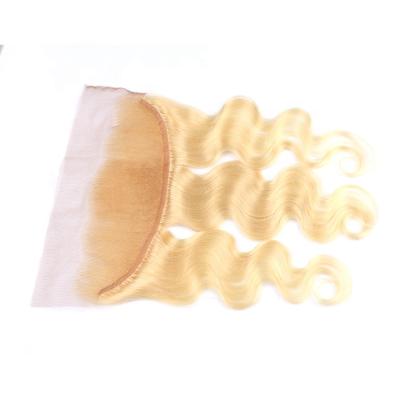 China Qingdao Beauty Qingdao Beauty Body Wave Hair Company 13*4 Modern Wholesale Big Blonde Lace Closure 613# Frontal Closure for sale