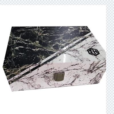 China MINGSHI Toys Stored Acrylic Box Custom Large Marble Clothes Storage Box for sale