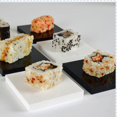 China MIINGSHI Recyclable Custom Stylish Solid Square Acrylic Canape Display Block for sale