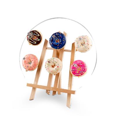 China MINGSHI Eco-friendly Hot Selling Donut Display Wall Rack Clear Acrylic Shelf for sale