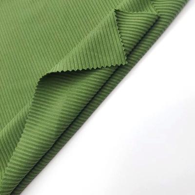 China Sustainable Yingyu Hotsale 95%T 5%SP Knitted Yarn Rib Pd Fabric For Women Garment for sale