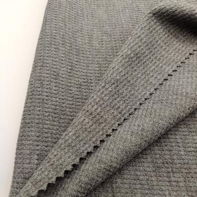 China Sustainable Quality Guaranteed New Poly Walf Checks Flax Knitting Jersey Fabric For women garment for sale