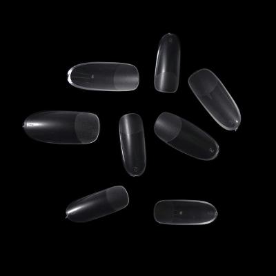 China Round Square Clear Tips Nails Hot Selling 550pcs A Box Ballerina Coffin Almond Stiletto Round Square Clear Tips Nails Full Cover Soft French Gel Nail Tips for sale