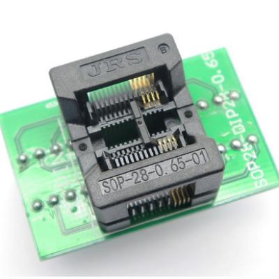 China Other Open Top Anti-Static IC Socket SOP 8(28) - 0.65 with pcbTest Socket Burn Socket for sale