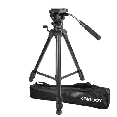 China KINGJOY Good Quality Aluminum Professional DSLR Video Camera Digital Tripod VT-1500 for Camera and Camcorder for sale