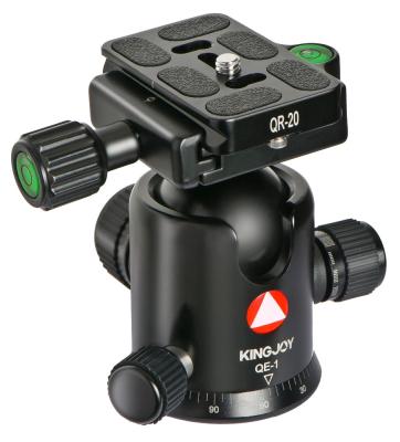 中国 Kingjue QE-1 Tripod Ball Head For Digital Camera Usage With Quick Release Plate Adapter 販売のため