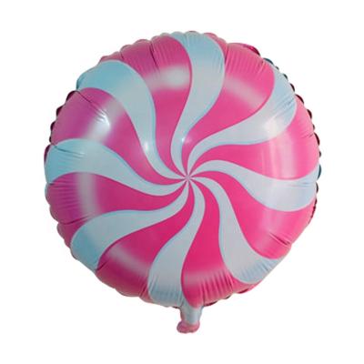 China Advertising Round Toy 18inch Party Balloon Lollipop Foil Mylar Balloon For Wedding Decoration for sale