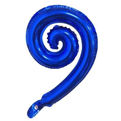 China Advertising Toy New Years Eve Party Decorations Balloon Custom Foil Spiral Balloon Party Shape Balloon for sale