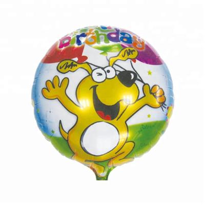 China Announcing Toy Round Birthday Helium Foil Mylar Balloons Decorations 18 Inch Daily Balloon for sale