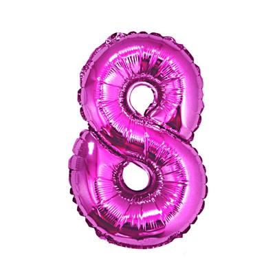 China Advertising Toy 16 Inch Party Balloons Number Balloon Pink Product Offering Types for sale