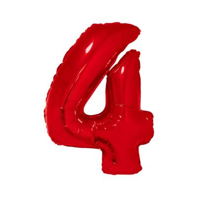 China Gift Toy Amazon Number Balloons Factory High Quality Red Confetti Balloons For Party for sale