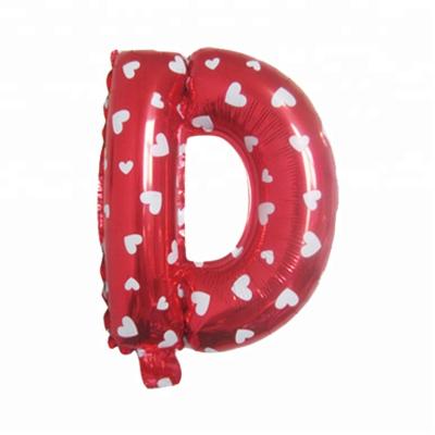 China Advertising Balloon 2021 Hot Selling Inflatable Toy 16inch Chinese Letter Balloon for sale