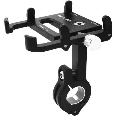 China Universal 360 Rotation Alloyminium Bike Handlebar Mount Motorcycle Phone Holder GUB PLU 6 Support Mobile Phone Holder for sale