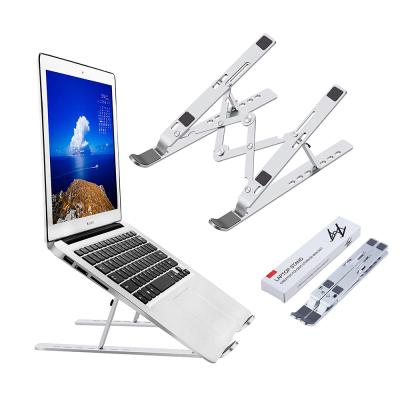 China (Size)2021 Best Adjustable Selling Computer Notebook Desk Stand Vented Aluminum Folding Laptop Stand for sale