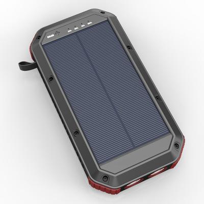 China SOS Led SOS Light Qi Powerbank Lightweight Led Wireless Solar Charger Power Bank 30000mAh for sale