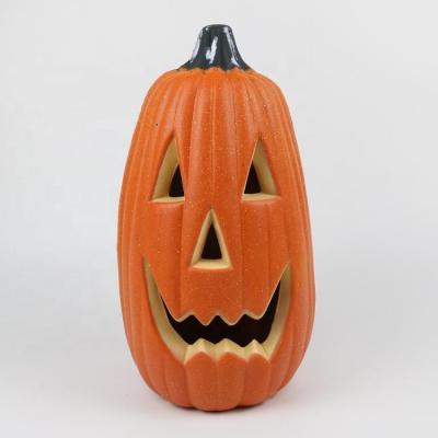 China Back Hole With Halloween Decoration New Design Selling Pumpkin Lamp Line Of 14 Inch Long Best Party Themes for sale