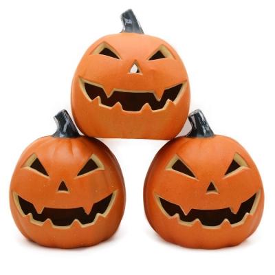 China HDPE popular 8 inch lit pumpkin for Halloween decoration for sale