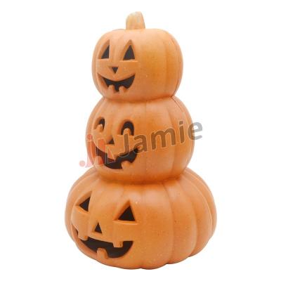 China HDPE Best Selling Products Stacked Halloween Pumpkin Light Decorations Jack-O-Lantern for sale