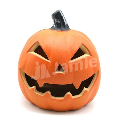 China HDPE Plastic Orange Halloween Pumpkin 'JACK O LANTERN' Party Decoration for sale