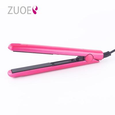 China Professional Custom Hair Straightener ZR-805 Mini Portable Travel Iron Electric Hair Straightener ZUOER Lowest Price With Free Sample Provided for sale