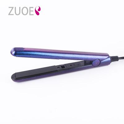 China Professional Hair Straightener ZUOER Hair Straightening Electric Mini Portable Hair Straightener Flat Iron Custom Wholesale With Factory Price for sale