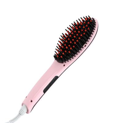 China Free Sample Hair Straightener Online Shopping Electric Hair Brush, Ceramic Hair Straightener Comb with LCD Display for sale