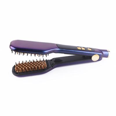 China Household Hotel Salon Good Quality Electric Hair Straightener Brush Color Hair Straightener Customized Brush For Sale for sale