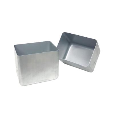 China Custom Stamping Custom Aluminum Deep Draw Round Tube Petty Case Aluminum Square Box for sale