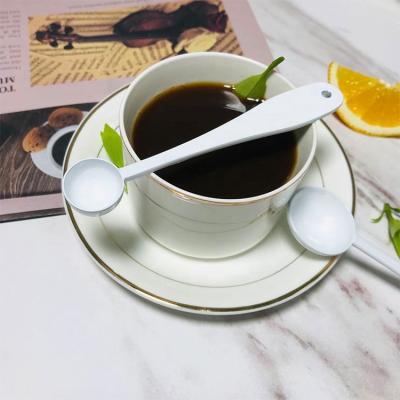 China White Metal 304 Stainless Steel Measuring Spoon 2ml Matcha Milk Powder Viable Scoop Spoon for Coffee Honey Salt Sugar Powder for sale