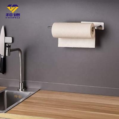 China Viable Wholesale OEM Bathroom Accessories Towel Racks Bath Towel Rack Brush Stainless Steel Silver Paper Towel Rack for sale