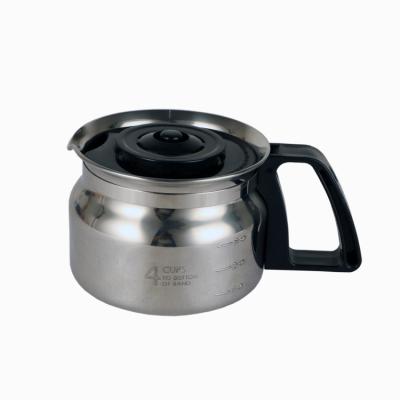 China China Supplier 1 L Stainless Steel Coffee Metal Pot for sale