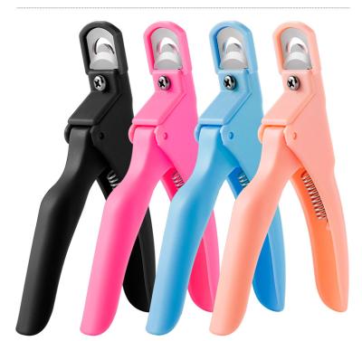 China CUTECLE Nail Art Tips Clipper Trimmer Scissors Round Edge Finger Cutter False Nail Manicure Tool for sale