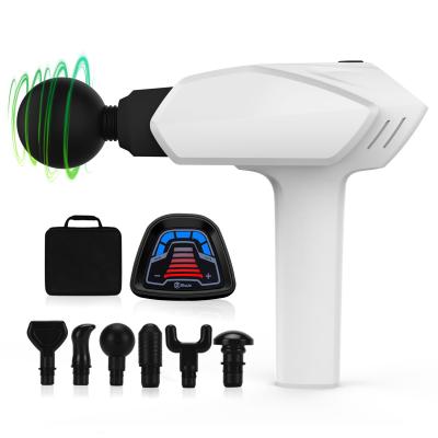 China Professional LED Touch Screen Massage Gun Mini Handheld Electric Body deep Massager Sports Drill fascia gun wholesaler à venda