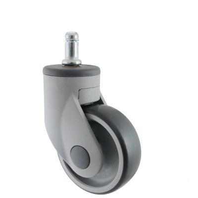 China Flat Free Style 75mm TPR Medical Hard Plastic Trolley Caster Flat Wheel for sale