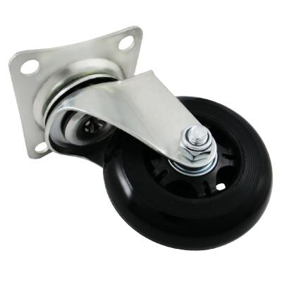 China Industrial 76mm Flat Free Swivel Trolley Polyurethane Caster Wheel Suppliers for sale