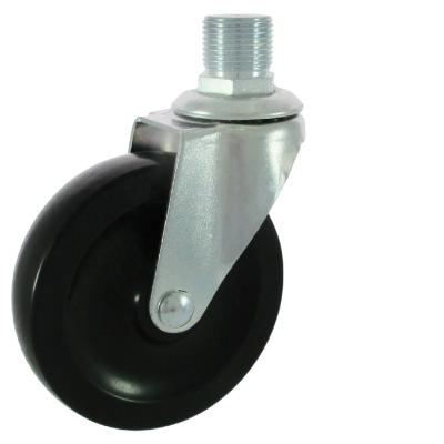 China Small Flat Free Standing Rubber Heavy Duty Caster 100mm With PVC Water Tubing Hose for sale