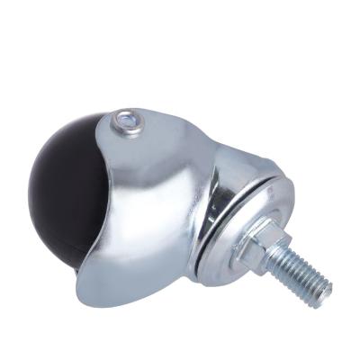 China 40mm Traditional M8 Threaded Stem PP Ball Caster Wheel With Chrome Coating for sale