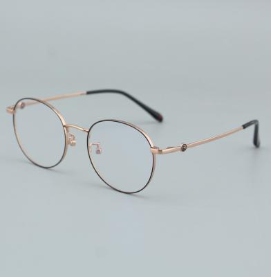 China Customizable High Quality Round Titanium Reading Glasses Eyewear Optical Glass Frames for sale