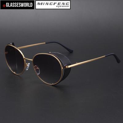 China High Quality Alloy Fashion Round Sunglasses ODM/OEM Sunglasses With Wholesale Customize Your Brand Logo Sun Glasses for sale