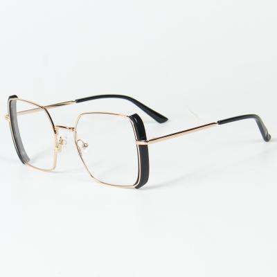 China For M4118 Fashion Frame Glasses Large Acetate Eyewear Metal Optical Glasses Custom Made Glasses for sale