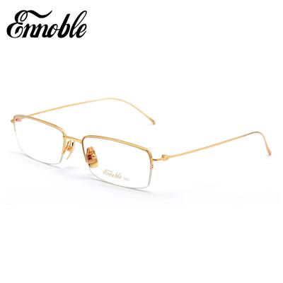 China Monocle frames custom 18K gold glasses frame China factory wholesale EH010 for sale