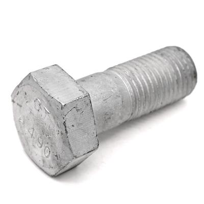 China Construction hot dip galvanized astm a325 hex bolts for steel structure bolt fabrication for sale